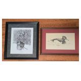 Signed Paul Calle Lithograph Print, "Southbound Straggler" Plus Kathy Flynn Lithograph Print
