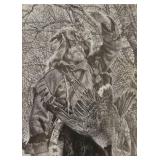 Signed Paul Calle Lithograph Print, "Southbound Straggler" Plus Kathy Flynn Lithograph Print