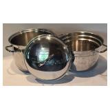 Sleek Stainless Steel Kitchenware Including Belgique