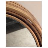 Gold Painted Oval Wall Mirror