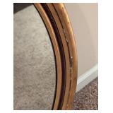 Gold Painted Oval Wall Mirror