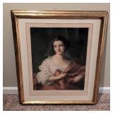 Framed Elisabeth de Bologne Portrait Print