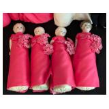 Vintage Porcelain Wedding Party Dolls and Figurines