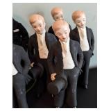 Vintage Porcelain Wedding Party Dolls and Figurines