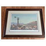 Antelope in Ranch Country Framed Print by Les Kouba