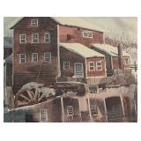 Pair of Framed Scenic Watercolor Prints