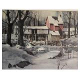 Pair of Framed Scenic Watercolor Prints