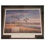 Three Framed Geese Prints