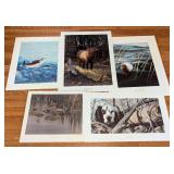 Assorted Unframed Wildlife Prints