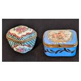 Pair of Limoges Trinket Boxes