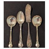 Sterling Silver Spoons and Spreader