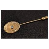 Vintage 14k Gold Stick Pin