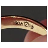 Vintage 10k Gold Monogrammed Ring