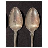 Three Sterling Silver Teaspoons