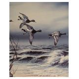 Framed Bluebill Point Print by Terry Redlin