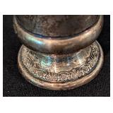 Small Sterling Silver Cup and Glass Dishes