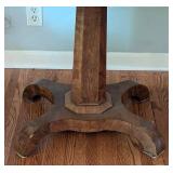 Vintage Wood Pedestal Table