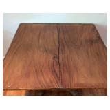 Vintage Wood Pedestal Table