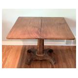 Vintage Wood Pedestal Table