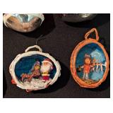 Vintage Glass and Diorama Ornaments