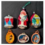 Vintage Glass and Diorama Ornaments