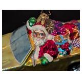 Radko Glass Convertible Santa Ornament