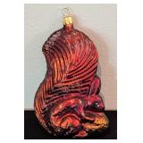 Christopher Radko Glass Squirrel Ornament