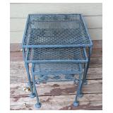 Metal Patio Nesting Table Set
