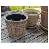 Assorted Plaster Planters