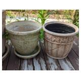 Assorted Plaster Planters