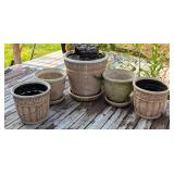 Assorted Plaster Planters