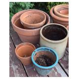 Assorted Terracotta Planters and More