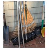 Assorted Rake and Shovels