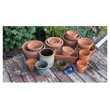 Assorted Terracotta Planters and More