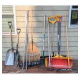 Assorted Rake and Shovels