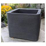 Pair of Square Plastic Planters