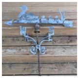 Metal Duck Motiff Weathervane