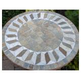 Tile Topped Patio Accent Table