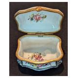 Pair of Vintage Limoges Trinket Boxes