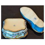 Pair of Vintage Limoges Trinket Boxes