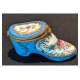 Pair of Vintage Limoges Trinket Boxes