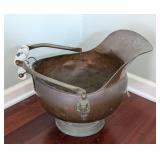 Vintage Copper Coal Bucket