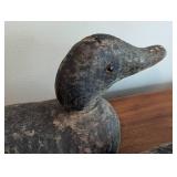 Pair of Vintage Wood Duck Decoys with Glass Eyes