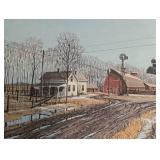 Framed Leavin Shelter Print by Les Kouba