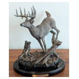 Ducks Unlimited Hard Right Deer Sculpture