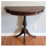 Vintage Mahogany Crescent Accent Table