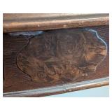 Vintage Mahogany Crescent Accent Table