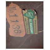 Vintage Mahogany Crescent Accent Table