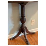 Vintage Mahogany Crescent Accent Table