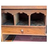 Antique Eastlake Walnut and Burl Wood Display Cabinet Secretary